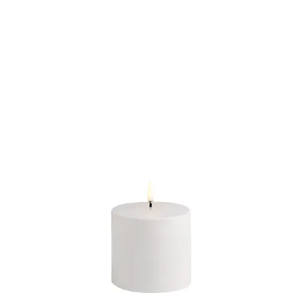 Uyuni Outdoor LED pillar Candle white 7,8 x 7,8 cm